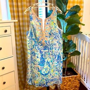 Lilly Pulitzer Beaded Shift Dress Women's Size 16